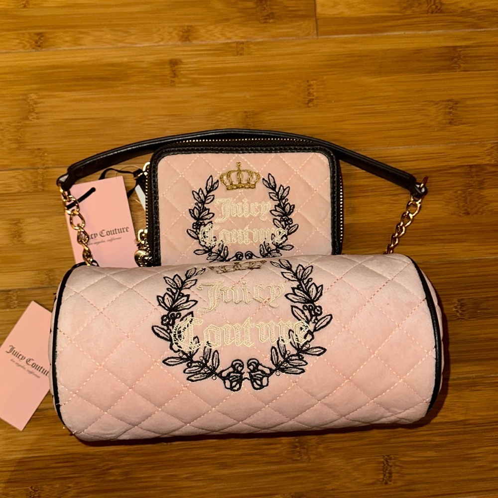 Juicy Couture Royal Moment Mini Barrel Bag and wallet